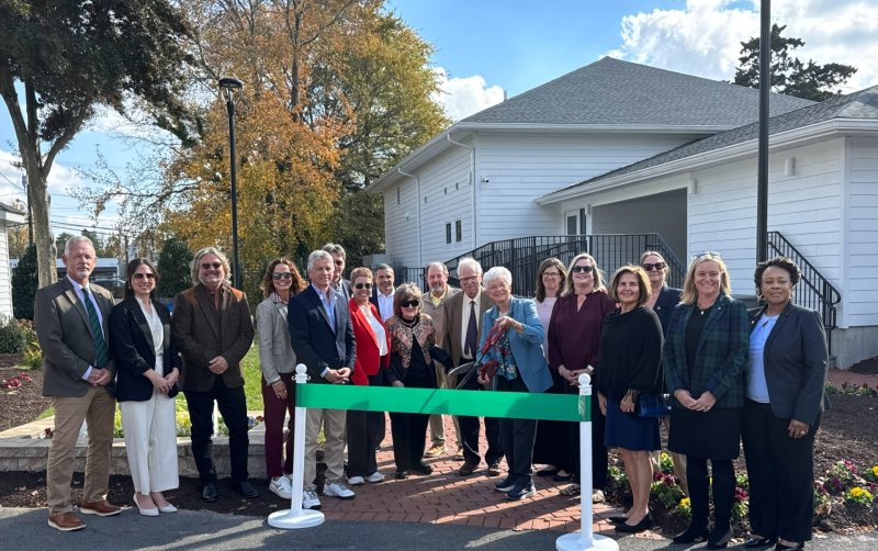 Delaware Tech leaders and Friends of the Williams House committee members shown at the ribbon cutting ceremony are (l-r) John Slank; Justina M. Thomas; Russ McCabe; Crystal Mintzer; Mark T. Brainard; Dan Williams; Bobbi Barends; Mike Jackson; Harriet Smith Windsor; Jerry McNesby; Dick Carter; Janet McCarty, Williamses' granddaughter; Layla Luria and Megan Brookharr, Williamses’ great-granddaughters; Ilena Smith; Rebecca Johnson-Melvin; Janis Beach; and Cornelia Johnson. SUBMITTED PHOTO